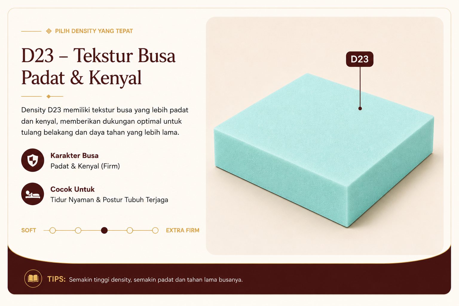 Informasi kasur density D23