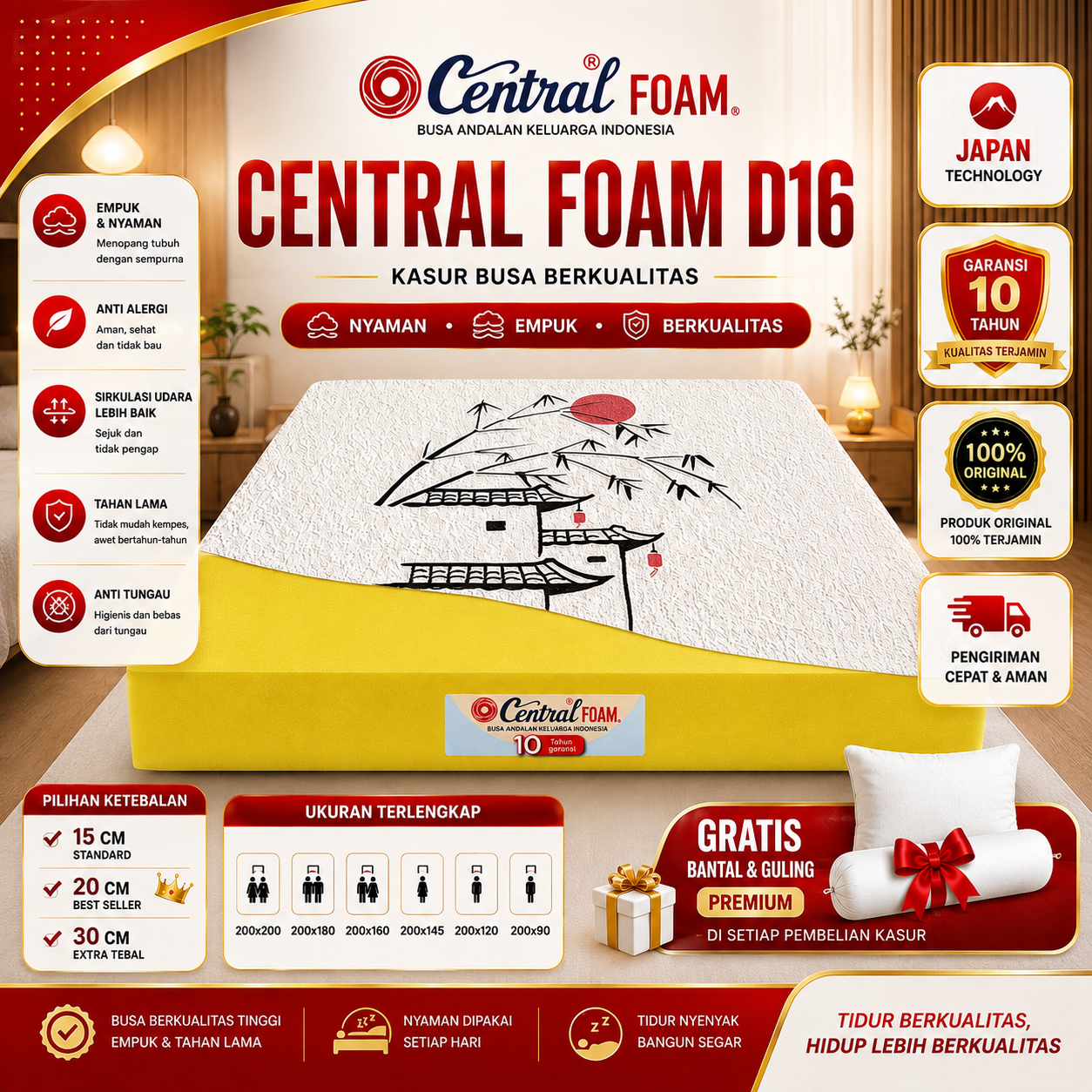 Kasur Busa Central Foam D16