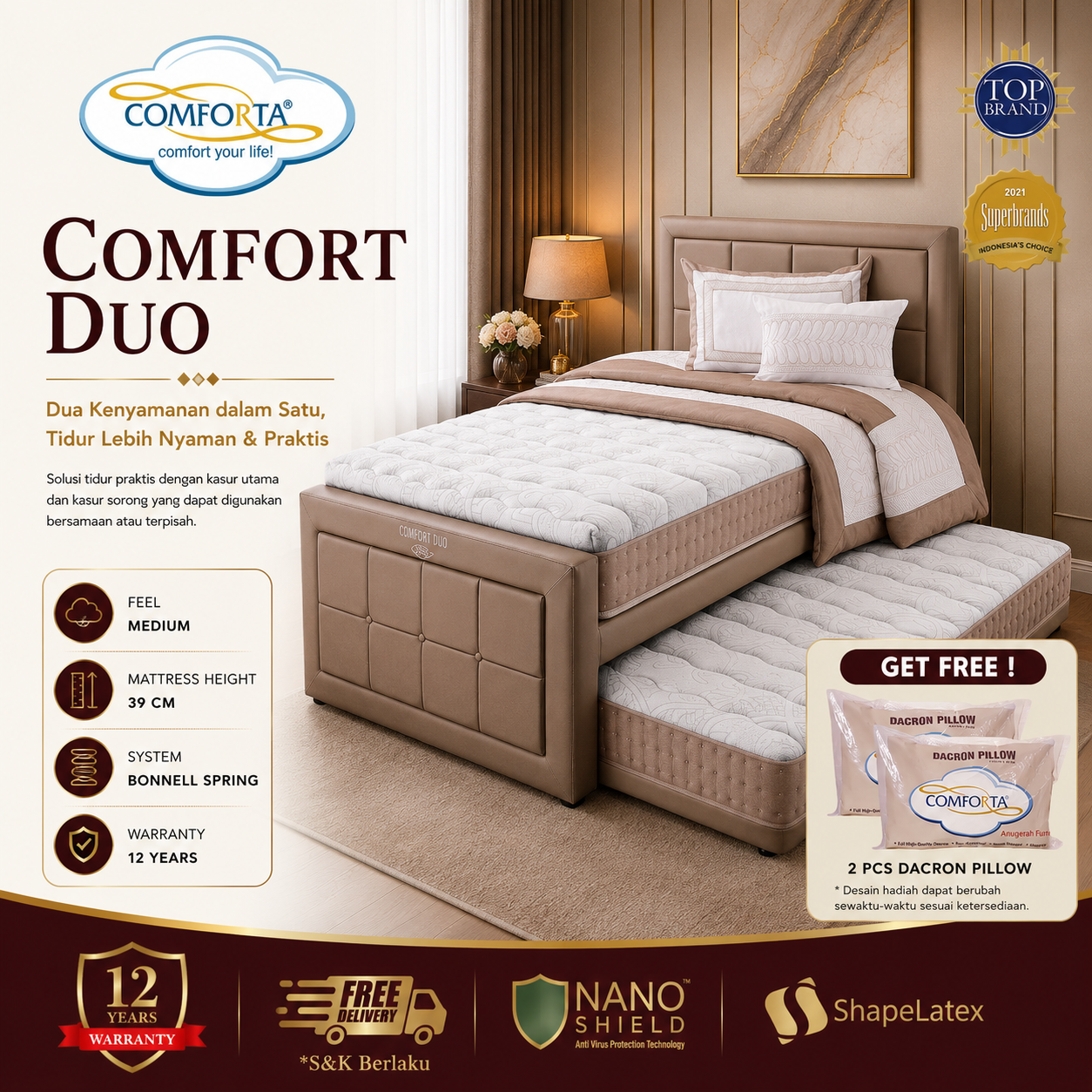 Springbed Comforta Comfort Duo
