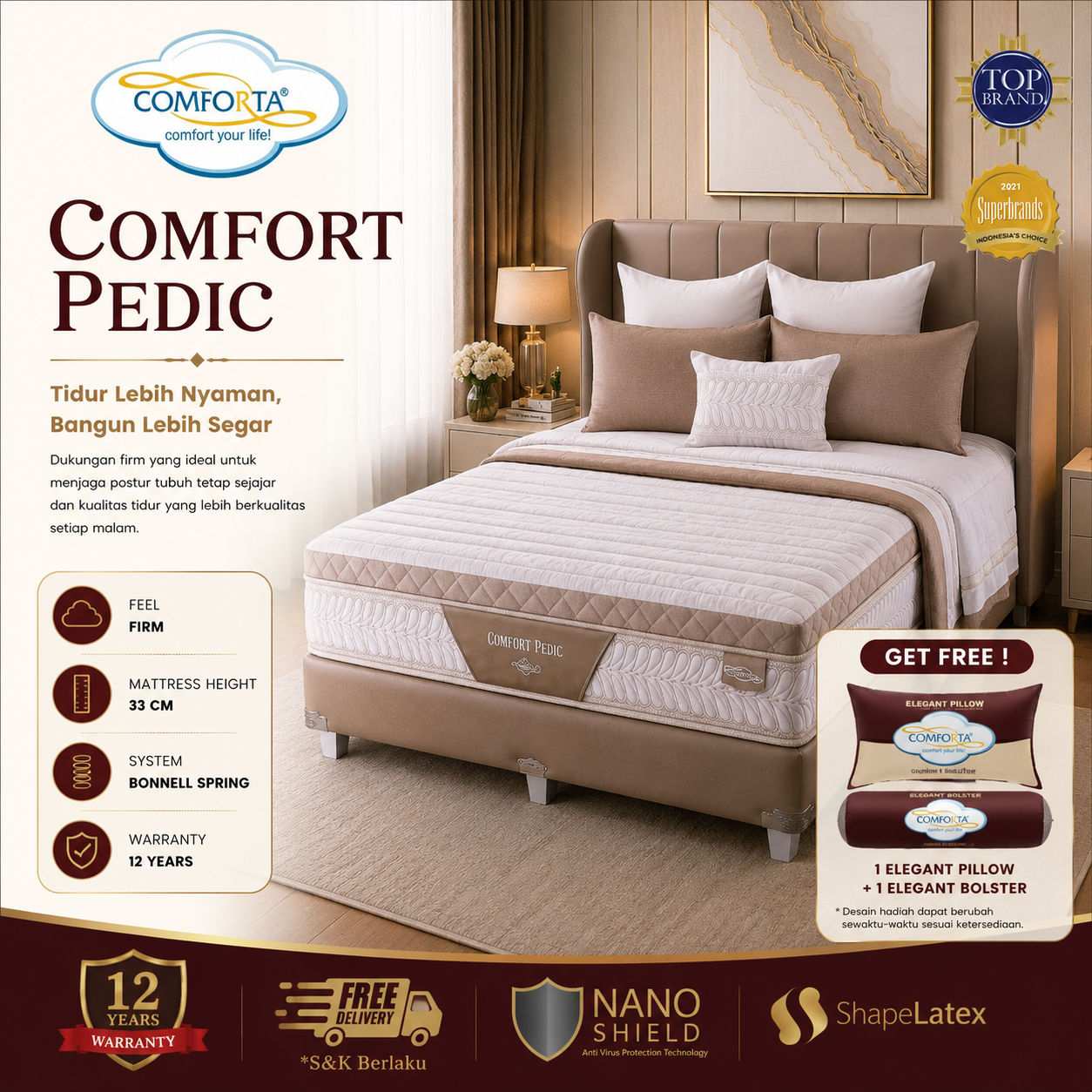 Springbed Comforta Comfort Pedic
