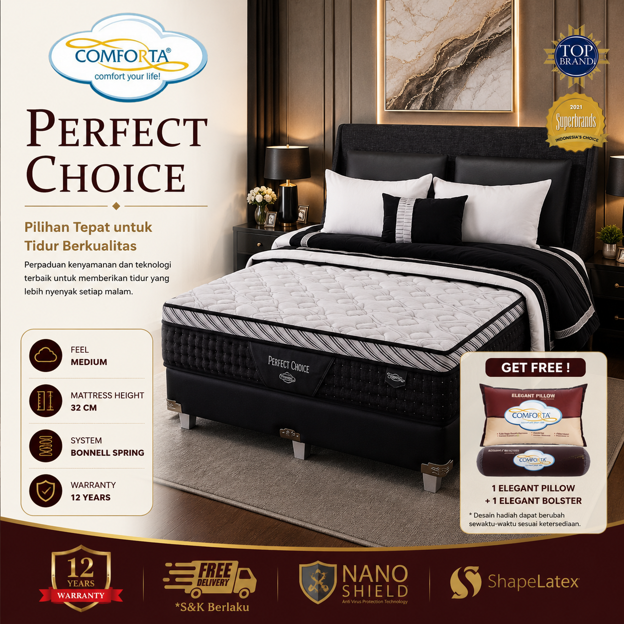 Springbed Comforta Perfect Choice