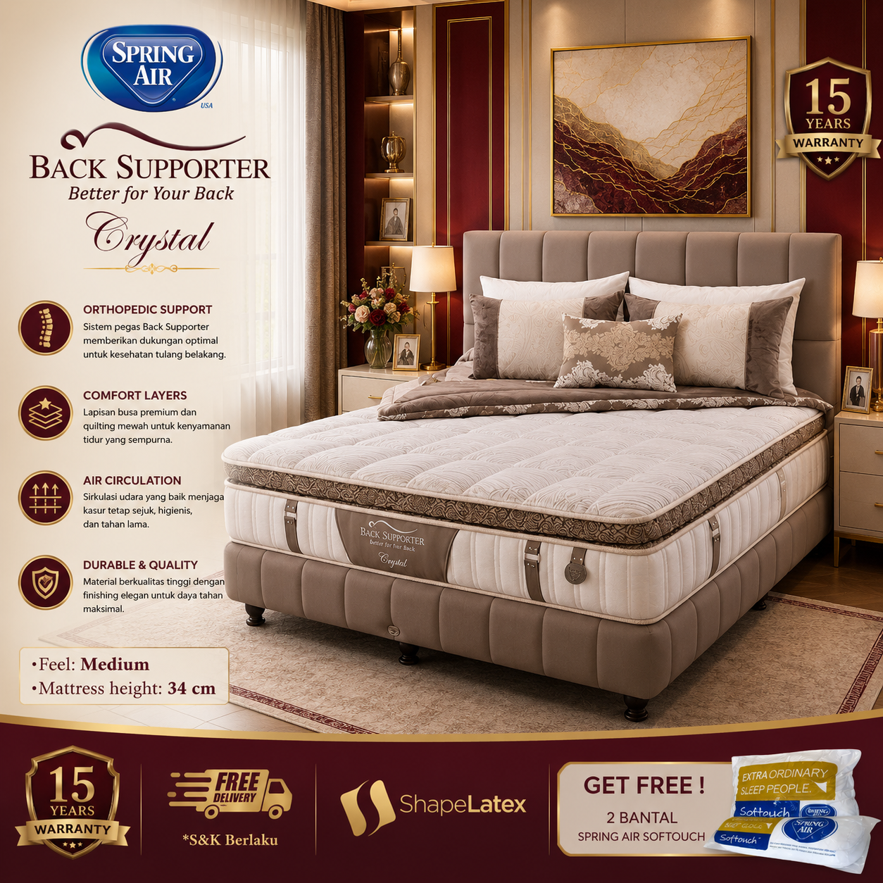 Springbed Spring Air Crystal
