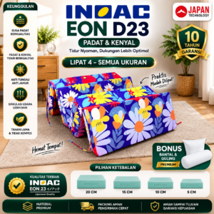 Kasur Busa Lipat INOAC EON D23 Original Density 23 Firm Padat Kenyal Garansi 10 Tahun Semua Ukuran